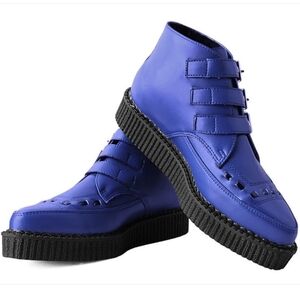 T.U.K. Lazuli/Electric Blue, 3 D-Ring Creepers, Size 11